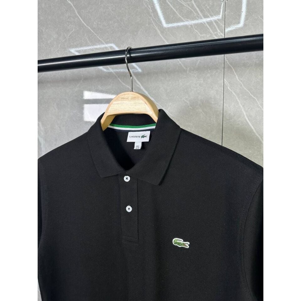 Lacoste Polo Yaka Siyah T-Shirt