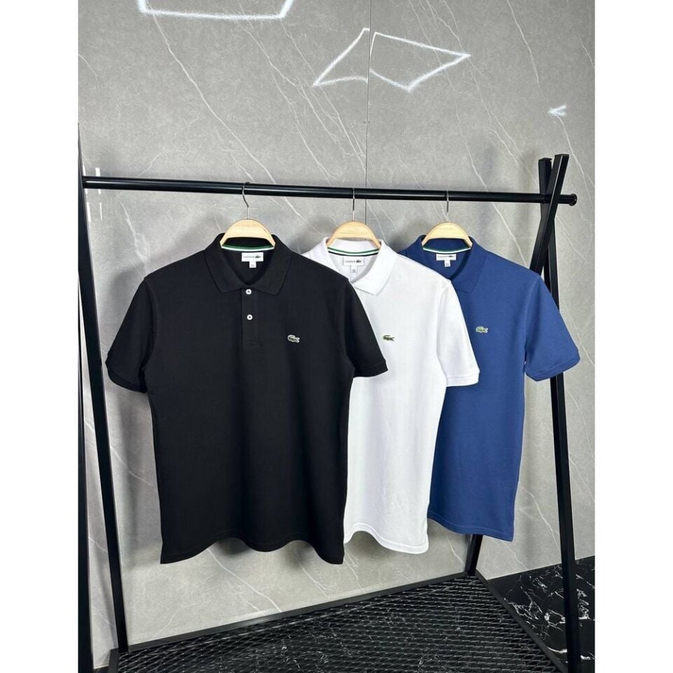 Lacoste Polo Yaka Siyah T-Shirt