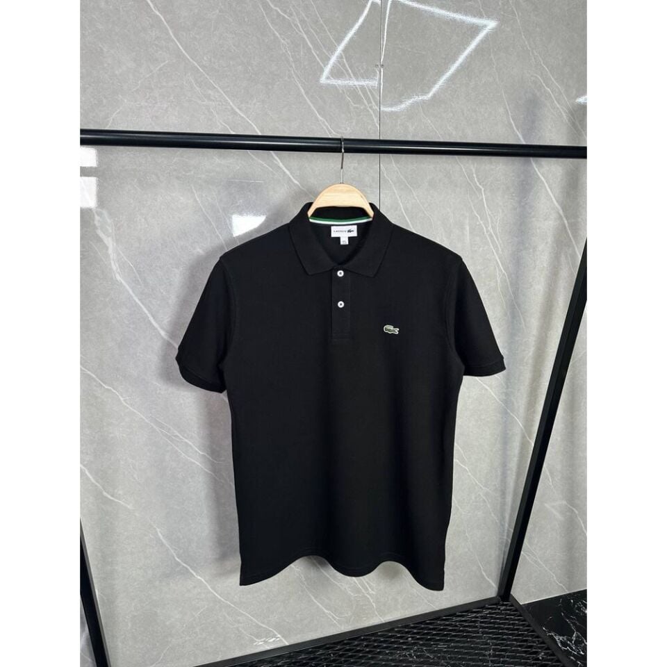 Lacoste Polo Yaka Siyah T-Shirt